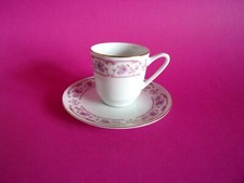 PORZELLAN SAMMELTASSE - MOKKA-ESPRESSO-TASSE-GEDECK - ROSEN- GEMARKT SIEHE FOTO