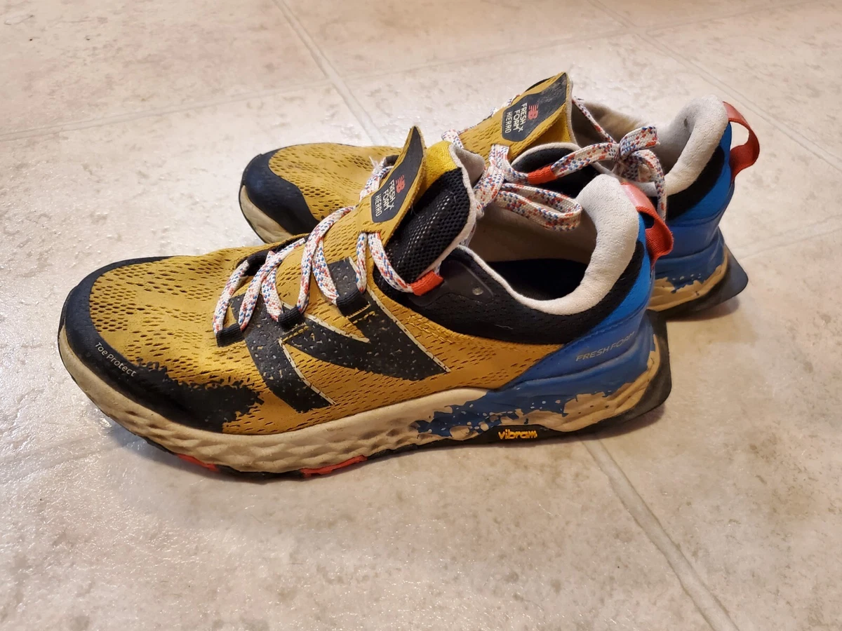 Size 7 New Balance Fresh Foam Hierro V5 Varsity Gold Blue eBay