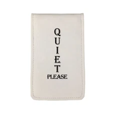 Quiet Please Sunfish Golf Scorecard Yardage Book Holder Cover