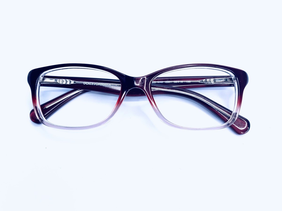 Dolce & Gabbana DD1246 Eyeglass Frames w/ case Dolce & Gabbana Eyeglasses DD 1246 2602 Black/Clear Fade  main image 3