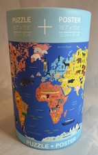 World Map 500 Piece Puzzle  Poster Brand New Sealed, 19.7  X 13.8   D 