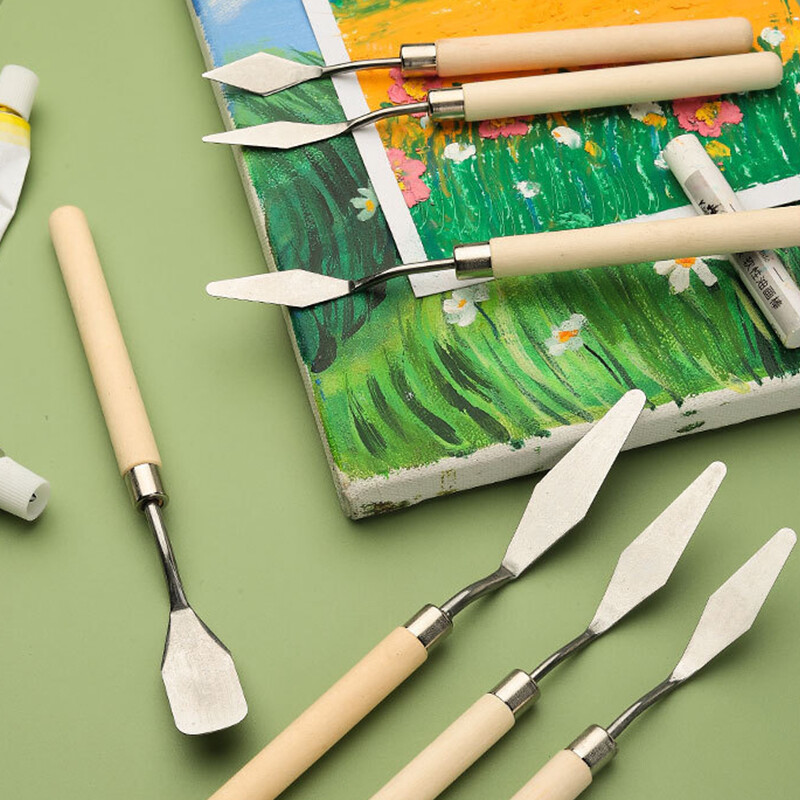 7Pcs/Set Palette Knives Spatula Oil Acrylic Paint Artist Knife Art