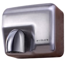2300W CHROME BRUSHED STEEL AUTOMATIC HAND DRYER WALL MOUNTED  REVOLVING NOZZLE
