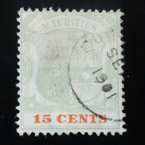 ILE MAURICE MAURITIUS N°104 COATS OF ARMS OBLITERATED RATING €11 - Picture 1 of 2