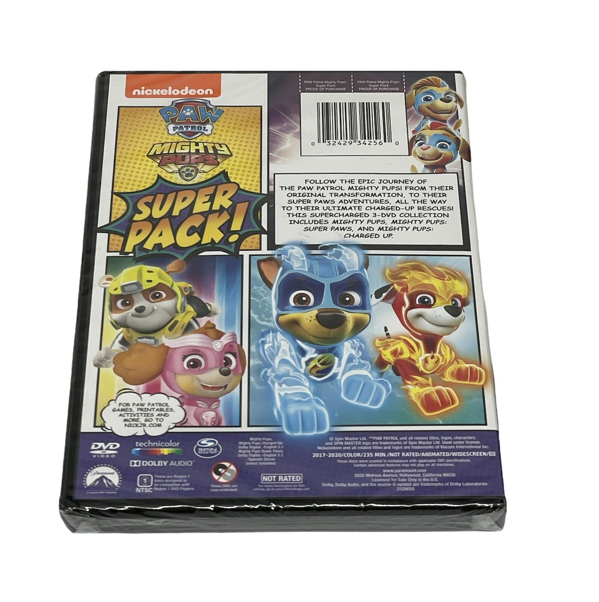 Paw Patrol: Mighty Pups Super Pack! 3-DVD Gift Set! 32429342560| eBay