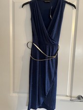 Dorothy Perkins Blue Glitter Sparkling Elegant Dress -Size 6