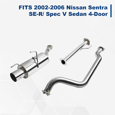 CATBACK EXHAUST SYSTEM KIT FOR 02-05 NISSAN SENTRA SE-R SPEC V B15 4''TIP MUFFLER