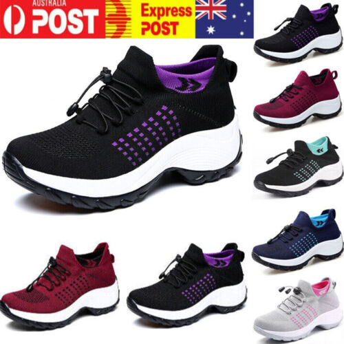 Women's Orthopedic Sneakers Cushion Platform Diabetics Walking Shoes for Running - Picture 1 of 15
