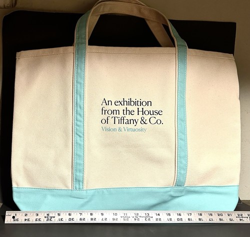 Tiffany & Co GROSSE CANVAS Vision & Virtuosity Exposition BEUTELTASCHE/WEEKENDER TASCHE. NEU - Bild 16 von 16