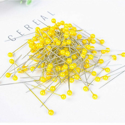 800pcs Portable Crafts Sewing Locating Straight Pearl Headed Pins Needles Black - Picture 9 of 22