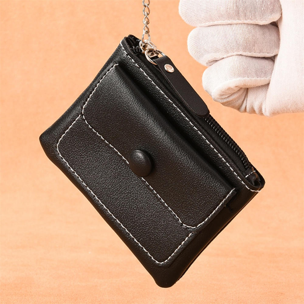 Womens Mini Purse Leather Coin Card Wallet Pouch Zipper Small Change Bag US FAST