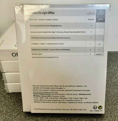 Microsoft Office Professional 2019 Plus- 32/64 Bit - Brand New & Sealed