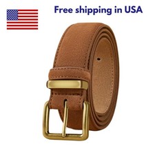 Men s belts Full Grain Genuine Leather Casual Dress Jeans Belts for Men