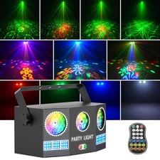 RGBY Pattern Laser Projector Stage Light LED RGB DJ Disco Show Party Lighting