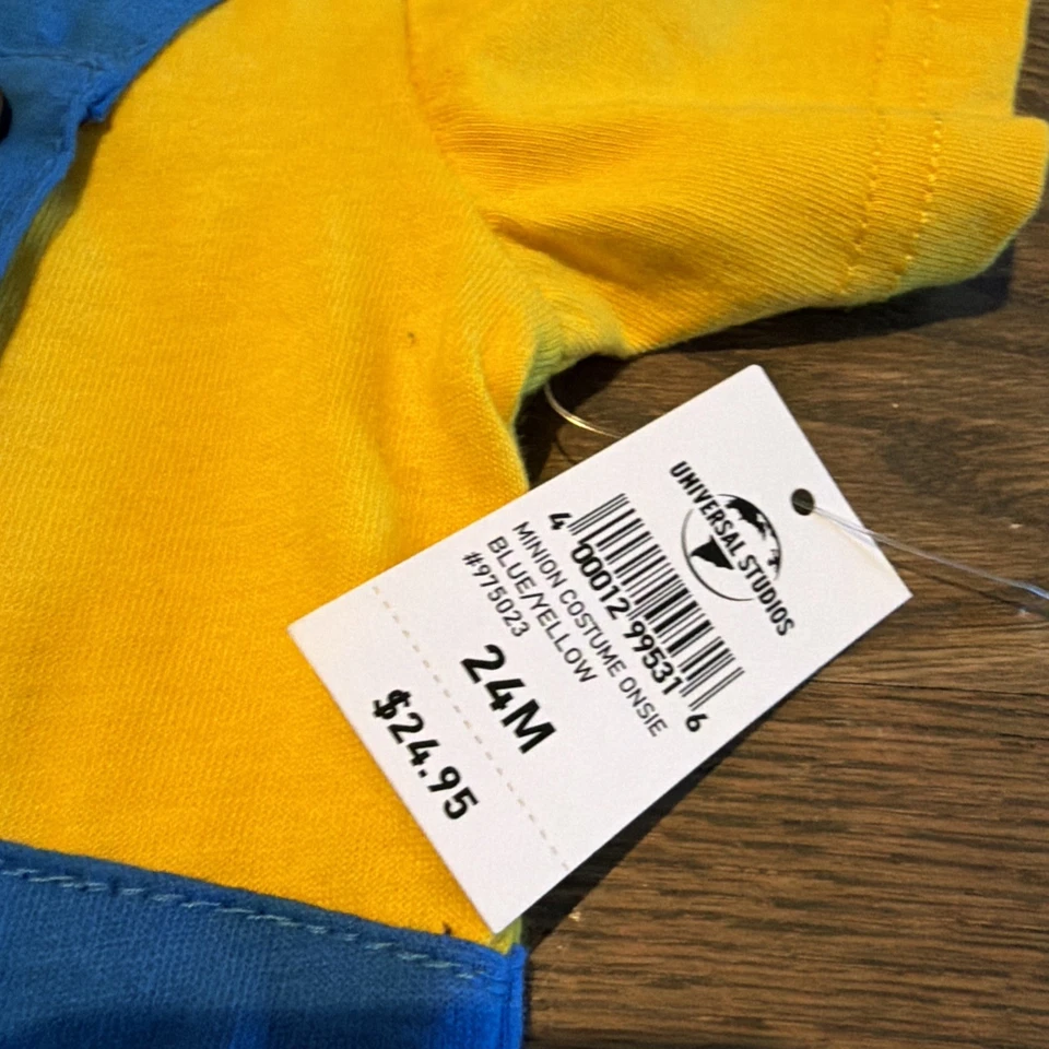 Universal Studios Despicable Me Minion Disfraz Una Pieza Talla 24 Meses Nuevo Foto 2 de 4