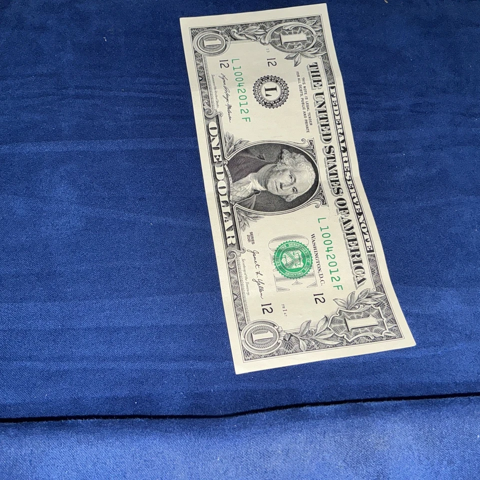 Oct. 04, 2012 Birthday Fancy Serial Number Date Note One Dollar - Image 3 of 4