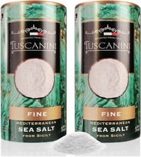 Authentic Italian Sea Salt 16oz Tube (2 Pack) | Premium Mediterranean Flavor