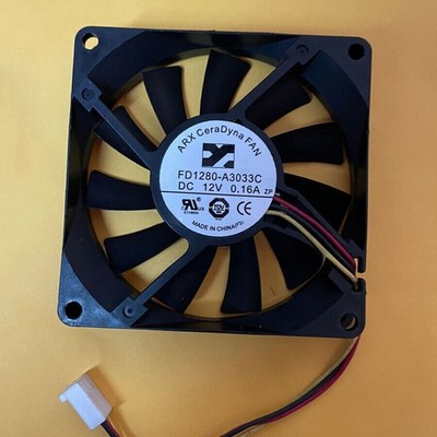 1PC New ARX Cera Dyna FAN FD1280-A3033C 12V 0.16A 3-wire power cooling fan *yt
