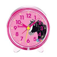 Scout Kinderwecker 166000015 Rosa Pferd – Lernwecker Kinder Mit Licht & Schlumme