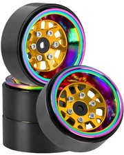 RC 1.3 Beadlock Wheel Rims for 1/18 TRX4M 1/24 SCX24 RC Crawler Car,Aluminum ...