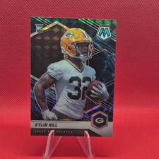 Panini 2021 Mosaic Kylin Hill Rookie Prizm #374 Green Bay Packers Football Card. rookie card picture