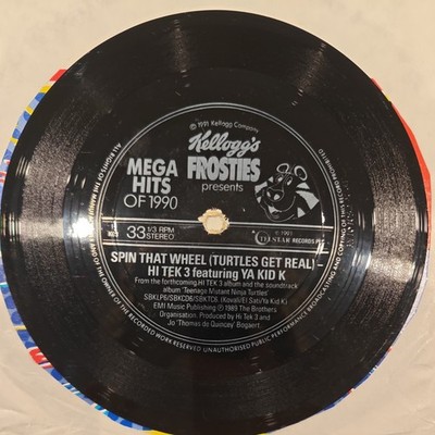 Hi Tek 3 Feat Ya Kid K - Spin That Wheel (Turtles Get Real) 5½'' Flexi-Disc - G+