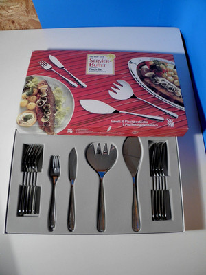 Schönes * WMF * Fischbesteck * 6 Personen * Modell:  Coblenz * Cromargan *
