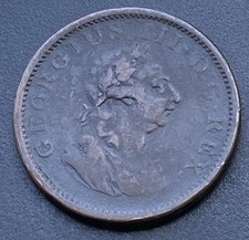 1805 Ireland Penny George III Irish Copper Coin Georgian Lot E23