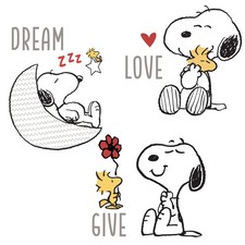 Bedtime Originals Snoopy Love Wall Decals/Stickers w/ Woodstock, Stars,  Moon
