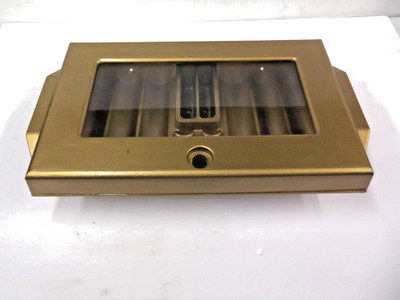 Cast  Aluminum Poker Tray with Cover and key brand new, LAST ONE.
