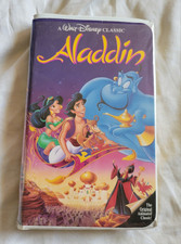 Walt Disney Home Video Aladdin VHS The Classics 1992 Rated G