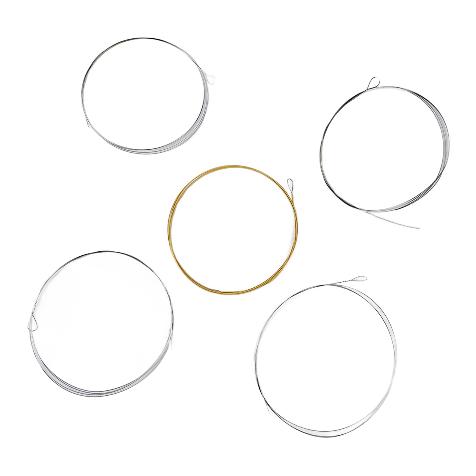 .5 String Banjo String Stainless Steel Full Resonance Thick High Notes Strings