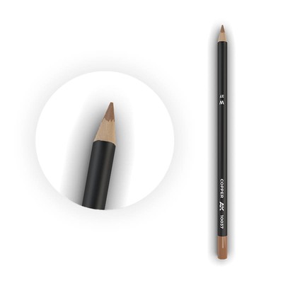 AK INTERACTIVE 10037 WEATHERING PENCIL: COPPER (water-based)