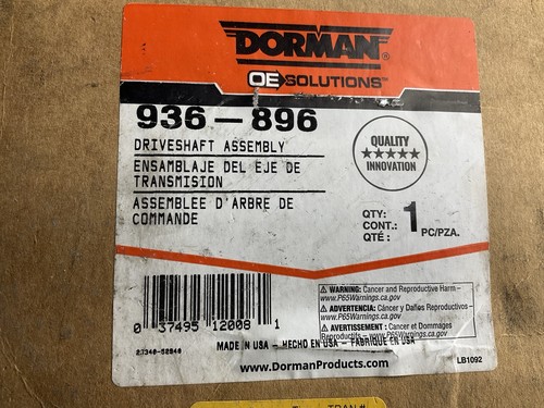 Dorman 936-896 Rear Driveshaft For 2007-2010 Ford Explorer Sport Trac - Picture 5 of 5