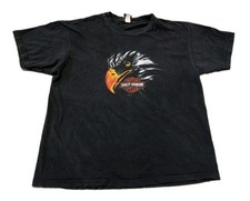 Vintage Harley Davidson Bald Eagle Thrashed Tee Shirt USA Made Size 2XL Mens