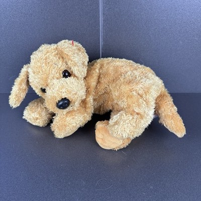 2001 Ty Classic Skippy Golden Retriever Yellow Labrador Puppy Dog Plus Floppy