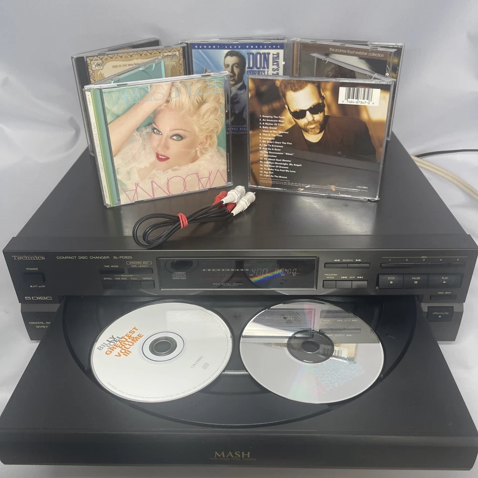 TESTED Technics SL PD825 5 Disc CD Changer Player MASH Carousel Japan + EXTRAS - Image 2 of 4