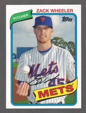 ZACK WHEELER 2014 Topps Archives SP #203 Base Set Shortprint Mets 1980 Style