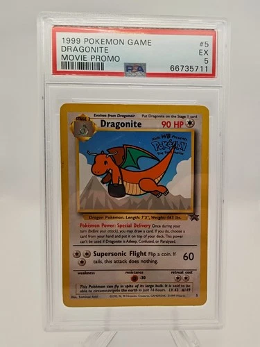 1999 POKEMON GAME MOVIE | MOVIE PROMO DRAGONITE 5 PSA 5