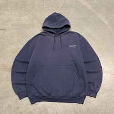 Vintage 90s Carhartt Hoodie Pullover Sweatshirt Workwear Faded Mens Medium