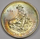 Engelhard 1985 The American Prospector Silver Round 1 Troy oz Color Toned