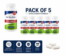 Extra Strength Brain Health Supplement Cognitive Support 60 Capsules 5