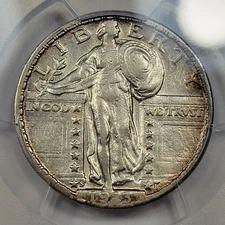1923 S 25c Standing Liberty Quarter PCGS XF Details Scratch KEY DATE *K1011