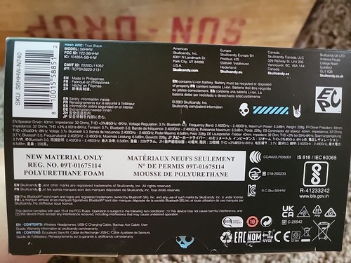 Skullcandy HESH ANC Wireless Over-Ear Headset -Black + Charging Cable - Photo 3 sur 3
