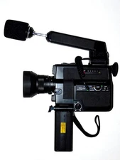 Canon 514XL-S Super 8 Sound Movie Camera with Manual, Case, 2 Mikes & More