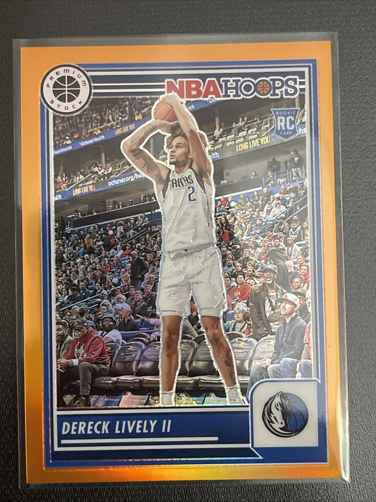2023-24 Panini Nba Hoops Premium Stock - Dereck Lively #253 Orange Prizm /299 RC