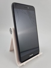 Huawei P8 Lite 2017 Black 16GB 5.2" 12MP Android Smartphone Cracked Faulty #A