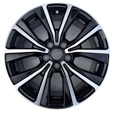 GENUINE FORD PUMA 17" ALLOY WHEEL 8 SPOKE 7J GLOSS BLACK DIAMOND CUT OEM 2393240