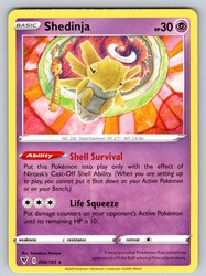 Shedinja 066/185 Vivid Voltage Rare Pokemon Card