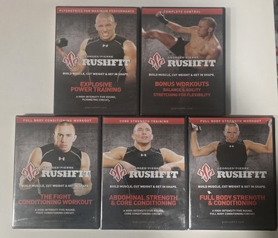 GSP Rushfit Train Like A Champion 5-Disc DVD Set George St-Pierre New